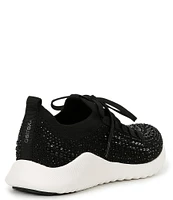 Aetrex Carly Sparkle Knit Rhinestone Embellished Sneakers