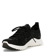 Aetrex Carly Sparkle Knit Rhinestone Embellished Sneakers