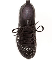 Aetrex Carly Sparkle Knit Rhinestone Embellished Sneakers