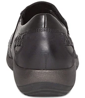 Aetrex Karina Monk Strap Leather Loafers