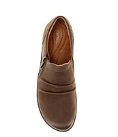 Aetrex Katie Lateral Side Zip Leather Loafers