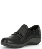 Aetrex Katie Lateral Side Zip Leather Loafers