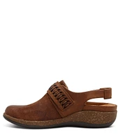 Aetrex Leni Suede Slingback Clogs