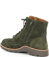 Aetrex Margot Leather Combat Booties