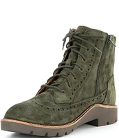 Aetrex Margot Leather Combat Booties