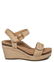 Aetrex Sydney Espadrille Platform Banded Wedge Sandals