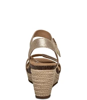 Aetrex Sydney Espadrille Platform Wedge Sandals