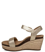 Aetrex Sydney Espadrille Platform Wedge Sandals