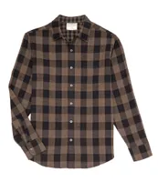 Age Of Wisdom Reversible Gingham Long Sleeve Woven Shirt