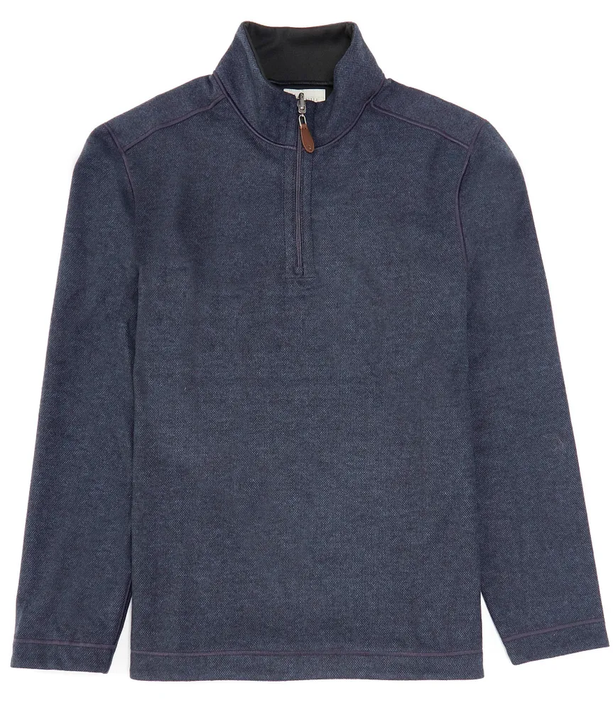 Age Of Wisdom Stretch Reversible Quarter-Zip Pullover