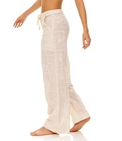 Agua Bendita Caroline Elastic Waist Wide Leg Pull-On Pants