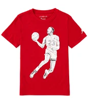 Air Jordan Big Boys 8-20 Short Sleeve Dotted Graphic T-Shirt