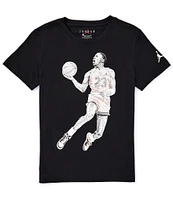 Air Jordan Big Boys 8-20 Short Sleeve Dotted Graphic T-Shirt