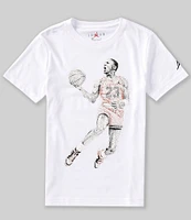 Air Jordan Big Boys 8-20 Short Sleeve Dotted Graphic T-Shirt