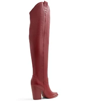 ALDO Beatrine Leather Tall Western Boots