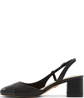 ALDO Bialle Leather Cap Toe Sling Pumps