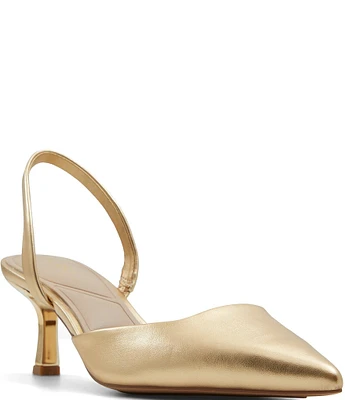 ALDO Gavedessi Metallic Slingback Dress Pumps