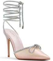 ALDO Halalia Rhinestone Ankle Wrap Dress Pumps