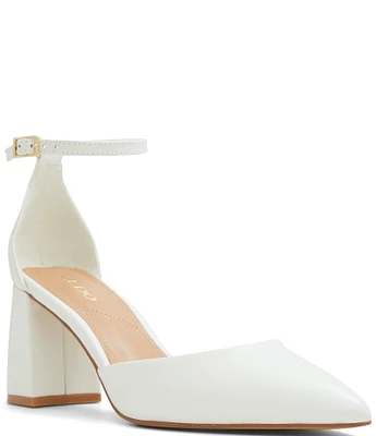 ALDO Jan Leather Ankle Strap Pumps