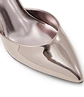 ALDO Jan Patent Mirror Metallic Ankle Strap Pumps