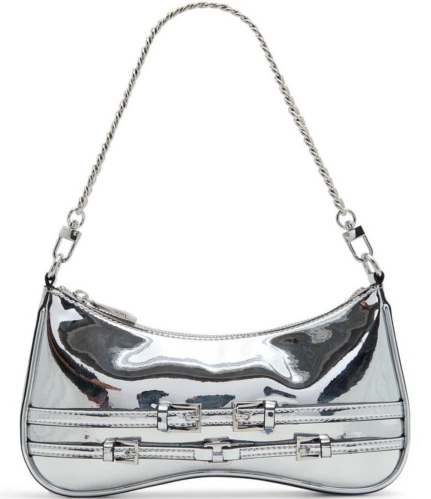 ALDO Jaymeex Metallic Silver Metal Shoulder Bag