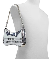 ALDO Jaymeex Metallic Silver Metal Shoulder Bag