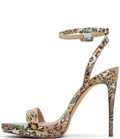 ALDO Katelina Printed Patent Ankle Strap Dress Sandals