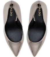 ALDO Lala Patent Mirror Metallic Pumps