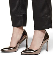 ALDO Lala Patent Mirror Metallic Pumps