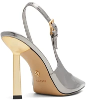 ALDO Marysa Mirror Metallic Slingback Pumps