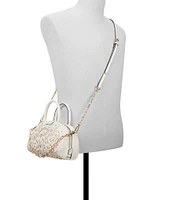 ALDO Michellie Pearl Floral Top Handle Chain Satchel Bag