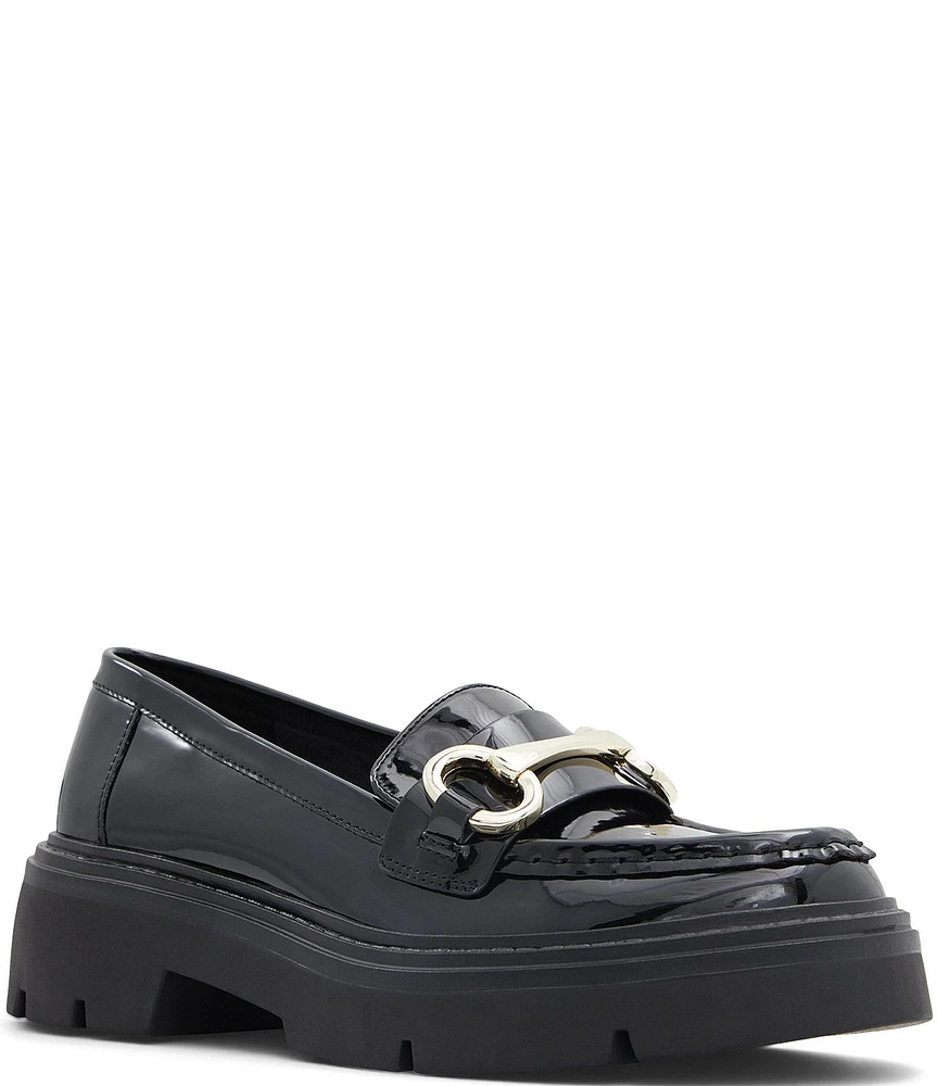 ALDO Miska Patent Lugged Platform Loafers