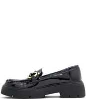 ALDO Miska Patent Lugged Platform Loafers