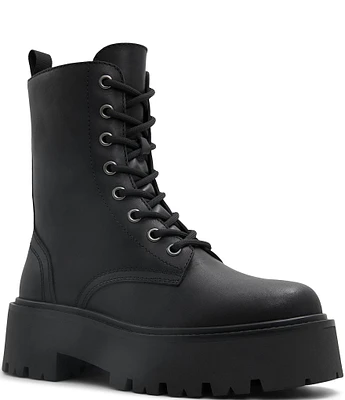 ALDO Moimas Leather Platform Combat Booties