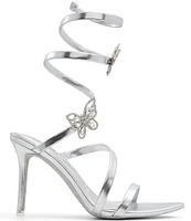 ALDO Ocia Metallic Ankle Wrap Butterfly Dress Sandals