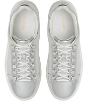 ALDO Perlah Metallic Rhinestone Lace Up Sneakers