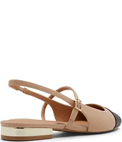 ALDO Sadey Leather Slingback Mary Jane Cap Toe Flats