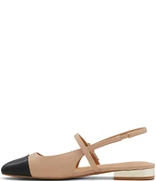 ALDO Sadey Leather Slingback Mary Jane Cap Toe Flats