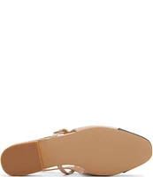 ALDO Sadey Leather Slingback Mary Jane Cap Toe Flats