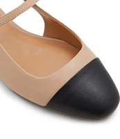 ALDO Sadey Leather Slingback Mary Jane Cap Toe Flats