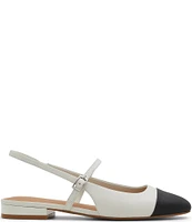 ALDO Sadey Leather Slingback Mary Jane Cap Toe Flats