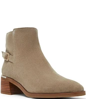 ALDO Serrafina Buckle Strap Suede Booties