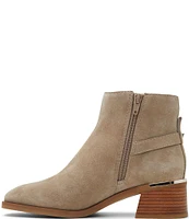 ALDO Serrafina Buckle Strap Suede Booties