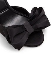 ALDO Tinsletta Satin Ankle Strap Bow Dress Sandals