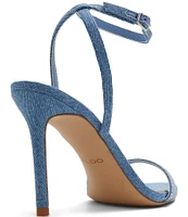 ALDO Tulipa Denim Rhinestone Strap Dress Sandals