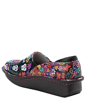 Alegria Debra Ofrenda Print Leather Clogs