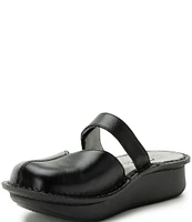 Alegria Kamila Leather Mary Jane Platform Clogs