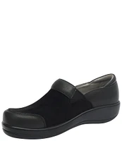 Alegria Keli Leather And Dream Fit Knit Clogs