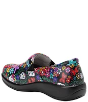 Alegria Keli Ofrenda Print Leather Clogs