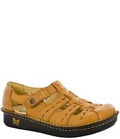 Alegria Pesca Leather Fisherman Platform Clogs